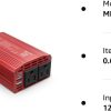 BESTEK 300W Power Inverter DC 12V to 110V AC Car Inverter with 4.2A Dual USB Car Adapter