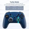 Kujian Wireless Gaming Controller for PC, Switch, Steam, Luna, Android, iOS – Bluetooth Game Controller with Turbo Button, LED Backlight, Dual Vibration, 6-Axis Gyroscope (Blue)