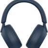 Sony WH-1000XM5 Premium Noise Canceling Headphones, Auto NC Optimizer, 30-Hour Battery, Alexa Voice Control, Midnight Blue