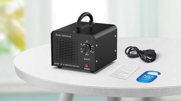 0zone Generator 30000mg - O3 Air Purifier for Home & Car, Ozone Machine Odor Removal for Smoke & Pet (Black)