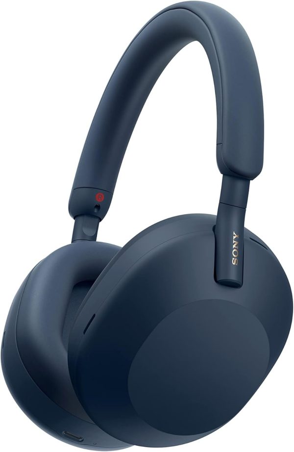 Sony WH-1000XM5 Premium Noise Canceling Headphones, Auto NC Optimizer, 30-Hour Battery, Alexa Voice Control, Midnight Blue