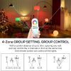 LM091+WB5 WiFi Remote Controller Kit for RGB CCT RGBW Dimming LED Strip Lights, 4-Zone RF Wireless Control + DC12-24V 5-in-1 LED Controller Compatible with Alexa Google Home Smart Life Tuya APP