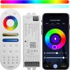 LM091+WB5 WiFi Remote Controller Kit for RGB CCT RGBW Dimming LED Strip Lights, 4-Zone RF Wireless Control + DC12-24V 5-in-1 LED Controller Compatible with Alexa Google Home Smart Life Tuya APP