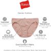 Hanes Women's High-Waisted Brief Panties, 6-Pack, Moisture-Wicking Cotton Brief Underwear (Colors May Vary)