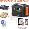 200W Portable Power Station, FlashFish 40800mAh Solar Generator With 110V AC Outlet/2 DC Ports/3 USB Ports, Backup Battery Pack Power Supply for CPAP Outdoor Advanture Load Trip Camping Emergency.