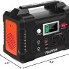 200W Portable Power Station, FlashFish 40800mAh Solar Generator With 110V AC Outlet/2 DC Ports/3 USB Ports, Backup Battery Pack Power Supply for CPAP Outdoor Advanture Load Trip Camping Emergency.