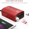 BESTEK 300W Power Inverter DC 12V to 110V AC Car Inverter with 4.2A Dual USB Car Adapter