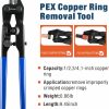 iCrimp F1807 Copper Ring Crimping Tool Kit for 3/8,1/2,3/4,1-inch- Free Removal Tool& Pex Pipe Cutter&Gauge- For All US F1807 Standards