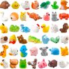 42 Pcs Mini Resin Animals 42 Styles Resin Animals Figurines Bulk for Fairy Garden Miniature Dollhouse Accessories Hide Crafts Decor