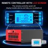 4000 Watt Power Inverter 12V DC to 110V AC Car Inverter with 4 AC Outlets, 30W Type-C Port, 3.1A USB Port, Remote Controller on LCD Screen, Peak 8000W Car Converter for Truck,Vehicles,Trip