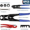 iCrimp F1807 Copper Ring Crimping Tool Kit for 3/8,1/2,3/4,1-inch- Free Removal Tool& Pex Pipe Cutter&Gauge- For All US F1807 Standards