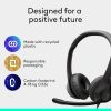 Logitech H390 Gaming Headphones, Wired Headphones with Mic, USB Headset with Microphone for PC, Noise Cancelling Microphone for Video Meetings, Music, Gaming - Black