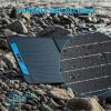 100Watt Foldable Solar Panel 23% Efficiency for Portable Power Station Ultra Thin Glass 1.1mm Surface with MC4 Connector for RV,Camping,Hiking,Travel