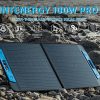 100Watt Foldable Solar Panel 23% Efficiency for Portable Power Station Ultra Thin Glass 1.1mm Surface with MC4 Connector for RV,Camping,Hiking,Travel